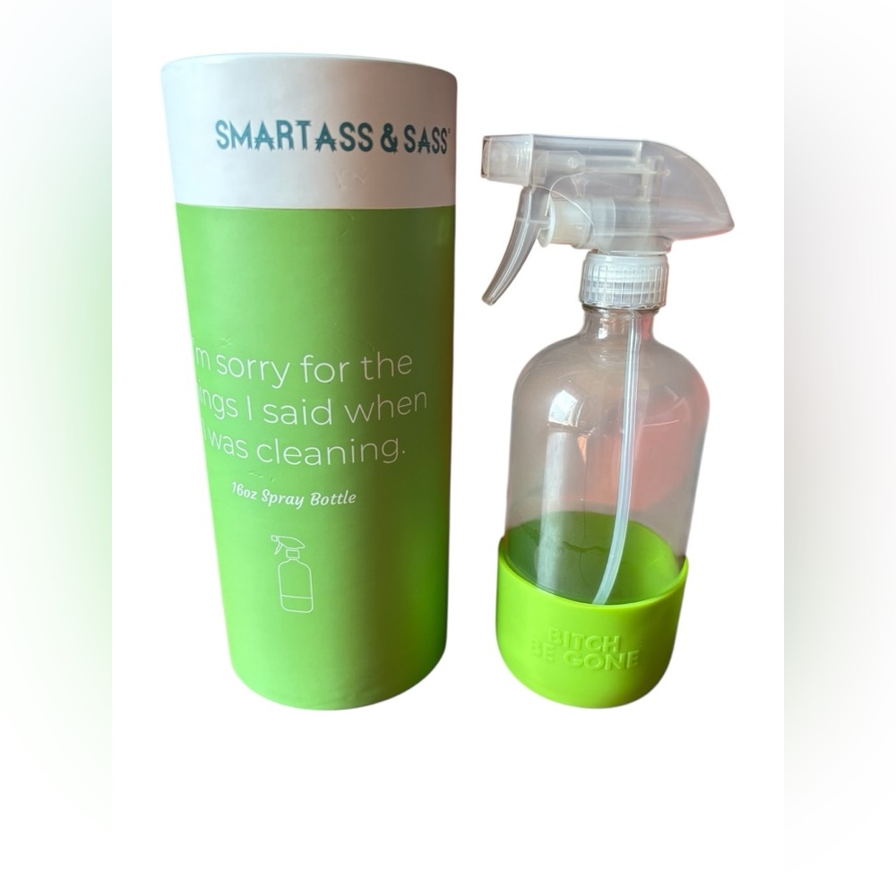 Green Smartass & Sass Spray Bottle NWT